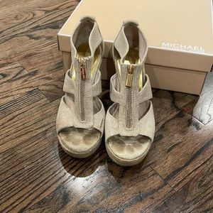 Michael Kors Zip Up Wedges